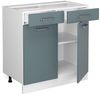 Küchenunterschrank R-Line Blau-Grau 80 cm , ohne Arbeitsplatte Vicco Bild 3