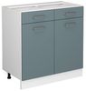 Küchenunterschrank R-Line Blau-Grau 80 cm , ohne Arbeitsplatte Vicco Bild 4