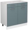 Küchenunterschrank R-Line Blau-Grau 80 cm , ohne Arbeitsplatte Vicco Bild 5