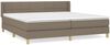 Boxspringbett mit Matratze Stoff Taupe 200x200 cm, Härtegrad: H2 [3130301] Bild 2