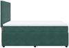 vidaXL Boxspringbett mit Matratze Dunkelgrün 140x190 cm Samt 3292331 Bild 5