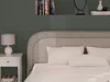 Vente-unique - FIREZA Bett Stoff Beige - B 212 cm x H 90 cm x L 152 cm Bild 5
