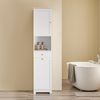 SoBuy BZR216-W Badezimmer-Hochschrank, MDF, Lackiert, Weiß, 40 x 180 x 38 cm Bild 2