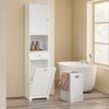 SoBuy BZR216-W Badezimmer-Hochschrank, MDF, Lackiert, Weiß, 40 x 180 x 38 cm Bild 5