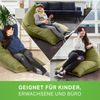 Green Bean® Sitzsack "Triangle" 150x100x100cm mit 220 Liter EPS-Perlen Füllung - Kuschelig Weich Waschbar - Grün Bild 2
