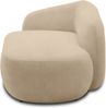DOMO. collection Recamiere 700013, Liege mit Zierkissen, oval, Füße mit Filzgleitern, Chaiselongue, Sofa, Polstergarnitur, 183 x 105 x 75 (BxTxH), beige Bild 4