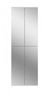 Stauraumschrank mit Spiegel SystemX in weiß 61 x 193 cm Bild 2