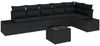 vidaXL Gartensofa-set mit Speicher Schwarz Poly-Rattan 3355762 Bild 2