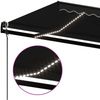 vidaXL Automatische Markise mit LED & Windsensor 400x350 cm Anthrazit 3069194 Bild 5