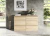 meble masztalerz Kommode Eiche-Sonoma mit 6 Schubladen 120 cm, Sideboard Wohnzimmer, Kommode Schlafzimmer H: 78,5cm, B: 120 cm, T: 39 cm, Kommode mit Schubladen, Schubladenschrank Bild 3