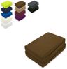 Doppelpack Frottee Spannbettlaken 60 - 70 x 140 cm Schokobraun Bild 4