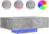 vidaXL Couchtisch mit LED-Leuchten Betongrau 85x55x31 cm 836612 Bild 2