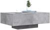 vidaXL Couchtisch mit LED-Leuchten Betongrau 85x55x31 cm 836612 Bild 5