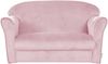 roba Kindersofa 'Lil Sofa' mit Armlehnen - Bequeme Kindercouch mit Samtstoff - Rosa Bild 4