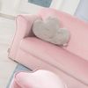 roba Kindersofa 'Lil Sofa' mit Armlehnen - Bequeme Kindercouch mit Samtstoff - Rosa Bild 3
