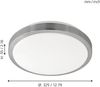 Eglo 96033 Wandleuchte Deckenleuchte Competa 1 in weiß, nickel-matt 22W H:5,5 Ø 32,5cm Bild 4