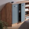 Küchenschrank für Dachschrägen R-Line Blau-Grau 80 cm mit 2 Türen, Schrankkorpus 60 cm Tiefe Vicco Bild 4