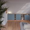 Küchenschrank für Dachschrägen R-Line Blau-Grau 80 cm mit 2 Türen, Schrankkorpus 60 cm Tiefe Vicco Bild 5