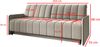 Schlafsofa KLARA, ausziehbare Polstercouch mit Schlaffunktion, Sofa mit Bettkasten, inklusive Kissen, Bonnell-Federkern, Trinity 14, 85 x 93 x 204 cm Bild 4
