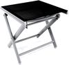 2'er Set Garten Klapphocker / Fußhocker Aluminium - Textilen Bild 2