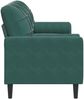 vidaXL 3-Sitzer-Sofa mit Zierkissen, Samt Dunkelgrün, 197 x 77 x 80 cm Bild 4