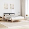 vidaXL Bettgestell Braun und Dunkelgrau 160 x 200 cm Massivholz Kiefer 878595 Bild 4