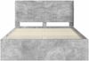vidaXL Bettgestell mit Stauraum und Kopfteil Betongrau 120x200 cm 3413872 Bild 5