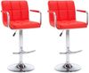 vidaXL Barhocker 2 Stk. Rot Kunstleder [323625] Bild 2