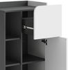 Midischrank Karen Anthrazit/Weiß 50 x 90 cm mit Tür und Schublade Vicco Bild 5