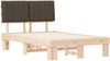 vidaXL Bettgestell mit gepolstertem Kopfteil Taupe 120 x 190 cm 877507 Bild 4