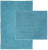 NYVI Badematte Badematten Set 2 teilig Chenille 50x80 Badematte und 45x50 WC-Vorleger, Höhe 20 mm, Polyester, Badezimmerteppich Set - Rutschfest, Saugstark, Schnell Trocknend Bild 2