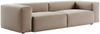 KAWOLA Sofa CELESTE 4-Sitzer Lederfaserstoff anthrazit 72 x 114 x 302 cm Bild 3