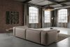 KAWOLA Sofa CELESTE 4-Sitzer Lederfaserstoff anthrazit 72 x 114 x 302 cm Bild 4