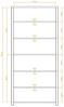 Bücherregal Regal MAISON Eiche massiv 100x212x36 cm Bild 5