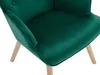 Vente-unique - VATELY Sessel SamtStoff Grün - B 78 cm x H 95,5 cm x L 69 cm Bild 4