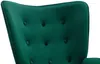 Vente-unique - VATELY Sessel SamtStoff Grün - B 78 cm x H 95,5 cm x L 69 cm Bild 5