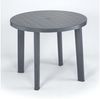 Gartentisch Tondo 90cm rund anthrazit Kunststoff Terrassentisch Balkontisch Gartenmöbel Bild 2
