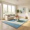 Gabbeh Teppich - Softy - Uni 90 x 60 cm - hellblau Bild 2