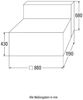 HOME DELUXE Modulares Sofa Mittelsofa VERONA - 120 x 87 cm Hellgrau Bild 4