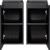 Unterschrank Skelbolu 30x60x40 cm Schwarz [en. casa] Bild 2