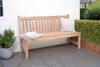 Gartenbank OMAR 3-Sitzer ohne Armlehnen - 150cm Breit, Teak, Hellbraun | Terrassenbank Wetterfest Sitzbank Outdoor Bank Bild 2