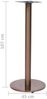 vidaXL Bistrotisch-Gestell Golden Ø45x107 cm Edelstahl 325443 Bild 5