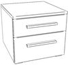 Accessoires Nachttische schwarz Holzwerkstoff 50cm x 45cm x 41cm Bild 2
