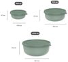 Mepal - Mikrowellengeschirr set 3-teilig Lumina - Frischhaltedosen mit Deckel für Kühlschrank, Gefrierschrank, Dampfgarer & Mikrowelle - Aufbewahrungsbox - 250 + 750 + 1500 ml - Vivid mauve Bild 3