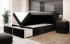 Boxspringbett Amelie mit LED und Stauraum 160x200 Schwarz H2 (bis 70kg) Bild 5