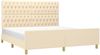 Doppelbett mit Kopfteil Stoff Creme 180x200 cm [3125321] Bild 3