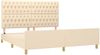 Doppelbett mit Kopfteil Stoff Creme 180x200 cm [3125321] Bild 4