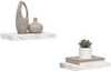 vidaXL Wandregal 2 pcs Weiß Marmor 40 x 23,5 x 4 cm Holzwerkstoff 42019963 Bild 3