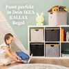 HENNEZ Wäschekorb Aufbewahrungsbox mit Deckel 40L, kompatibel mit IKEA KALLAX Regal, Aufbewahrungsboxen Bild 5