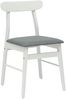 vidaXL Esszimmerstuhl 2 pcs Weiß und Grau Massives Gummiholz 42020487 Bild 4